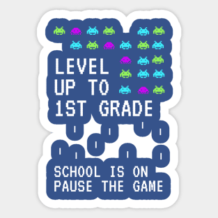 Level up to Third Grade back to School kids Clothing Sticker